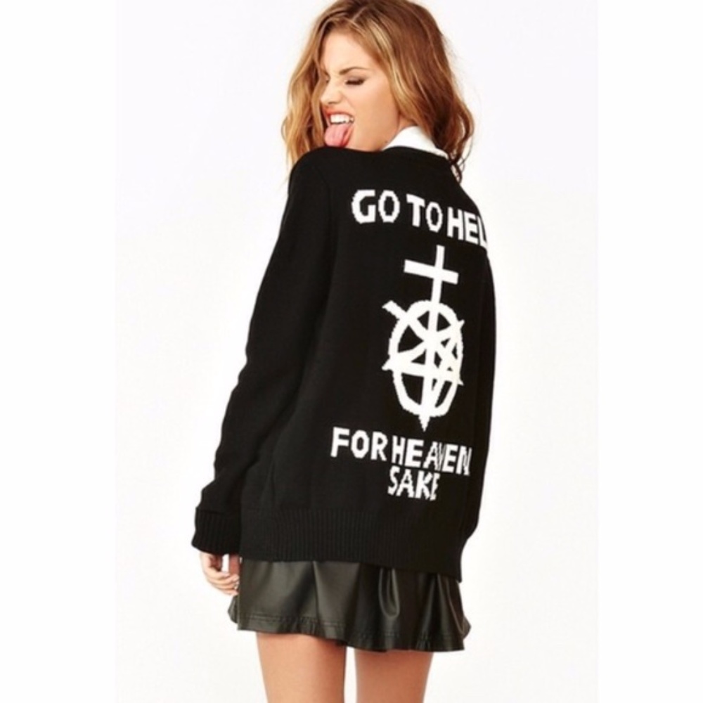 UNIF Go to Hell Cardigan